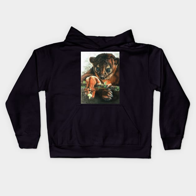 Kinkajou Kids Hoodie by BarbBarcikKeith